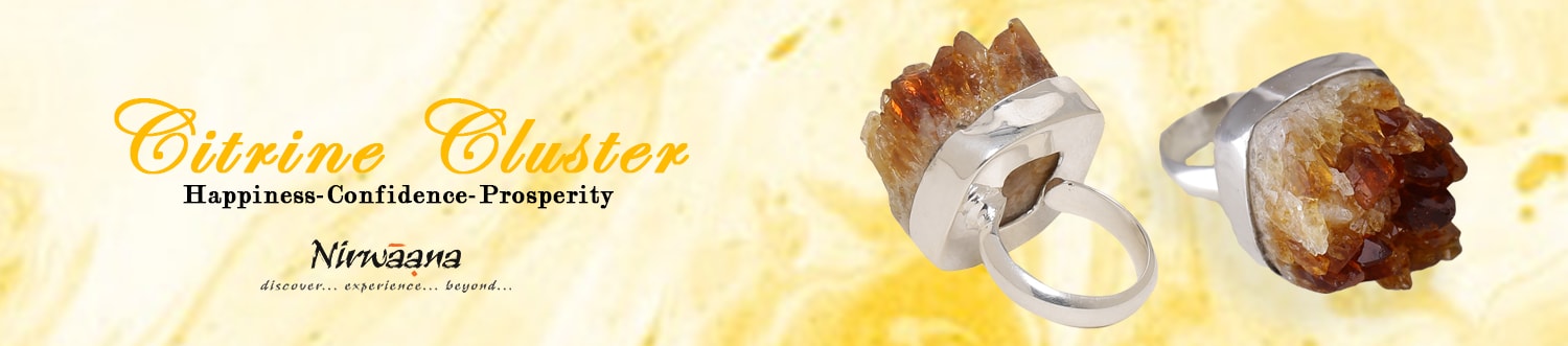 Nirwaana Citrine Cluster Druzy Collection