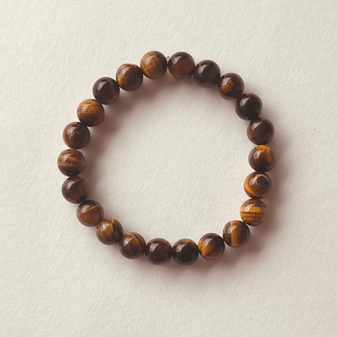 Tiger Eye 8mm round beads bracelet