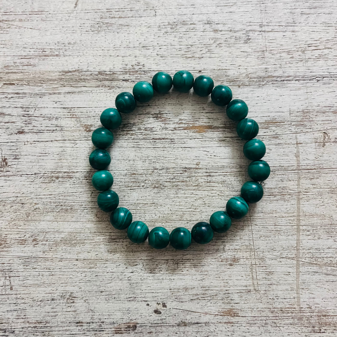 Malachite stone bracelet by Nirwaana