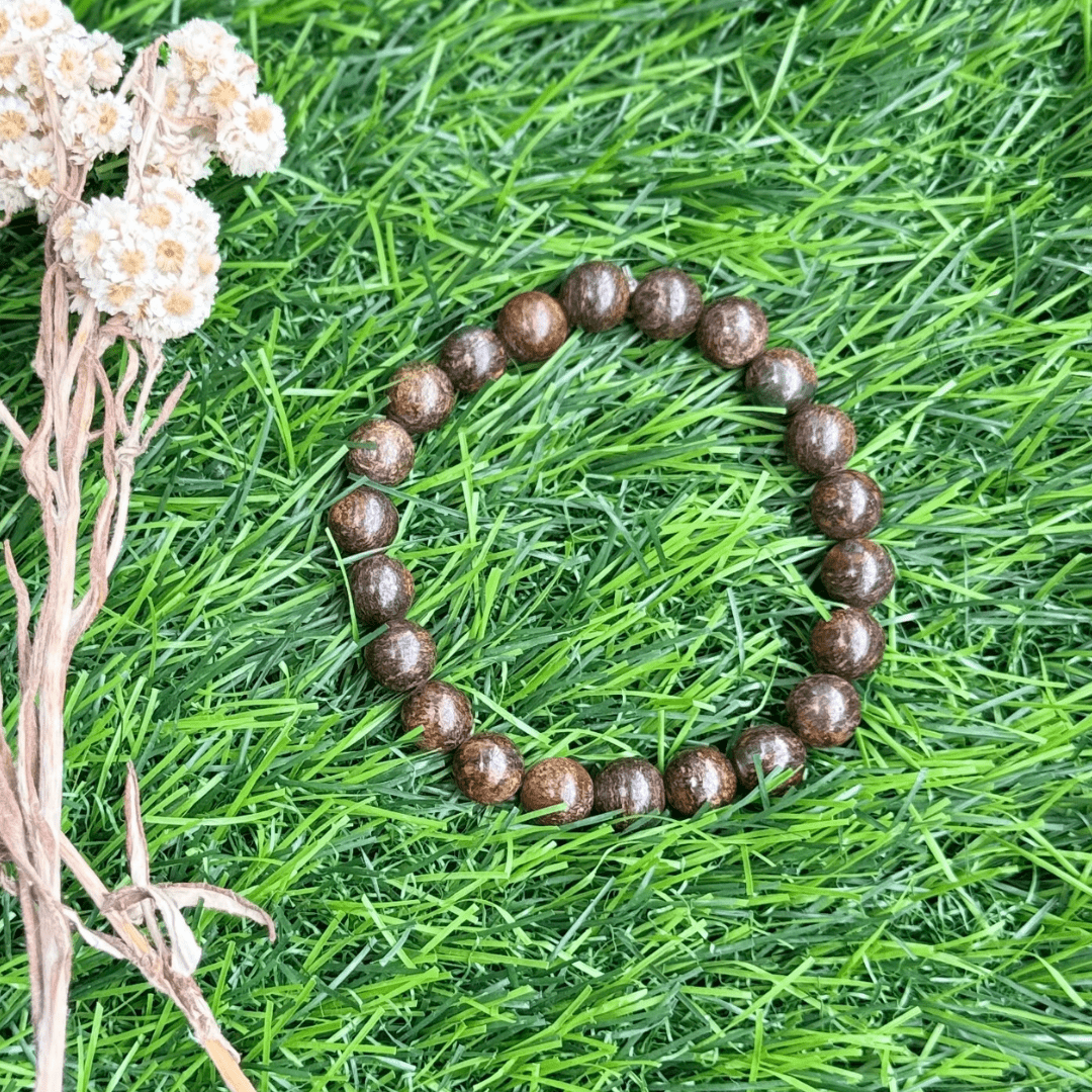 Unisex Bronzite beads Bracelet by Nirwaana jewelry