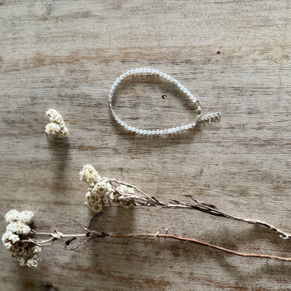 faceted Aquamarine beads bracelet for men & women by Nirwaana Jewelry