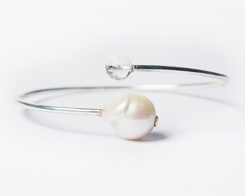 Baroque spiral slip-on cuff