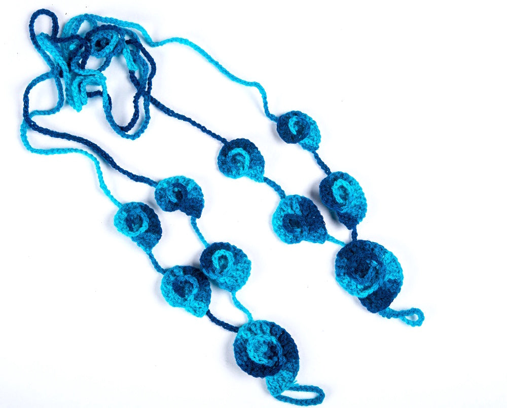 Handmade shell crochet barefoot sandals