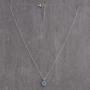 Front view of Sagittarius Birthstone Necklace