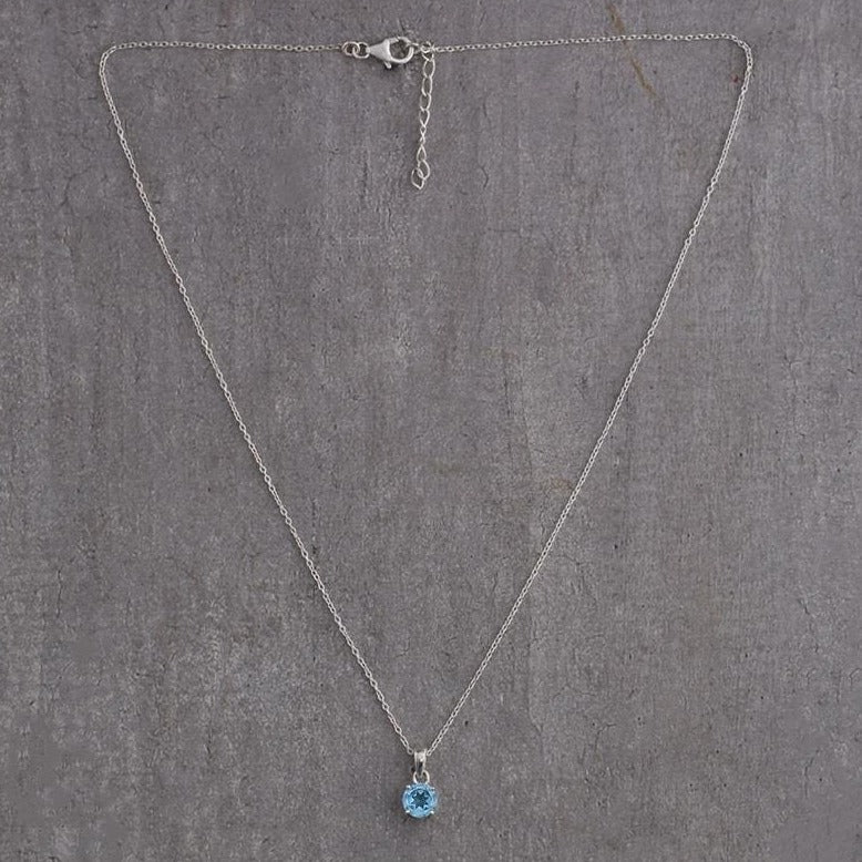 Front view of Sagittarius Birthstone Necklace