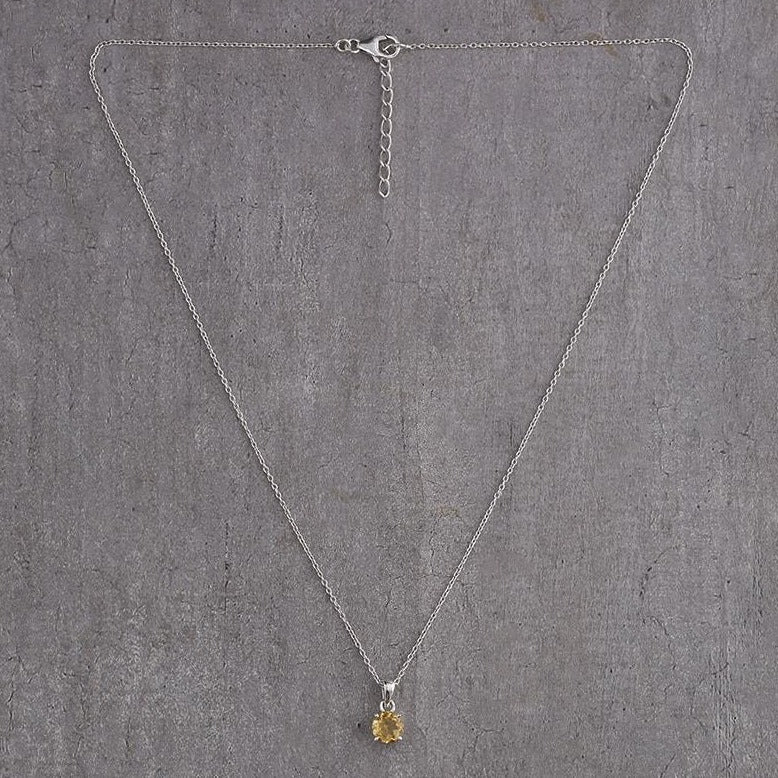 Full view of Scorpio birthstone necklace