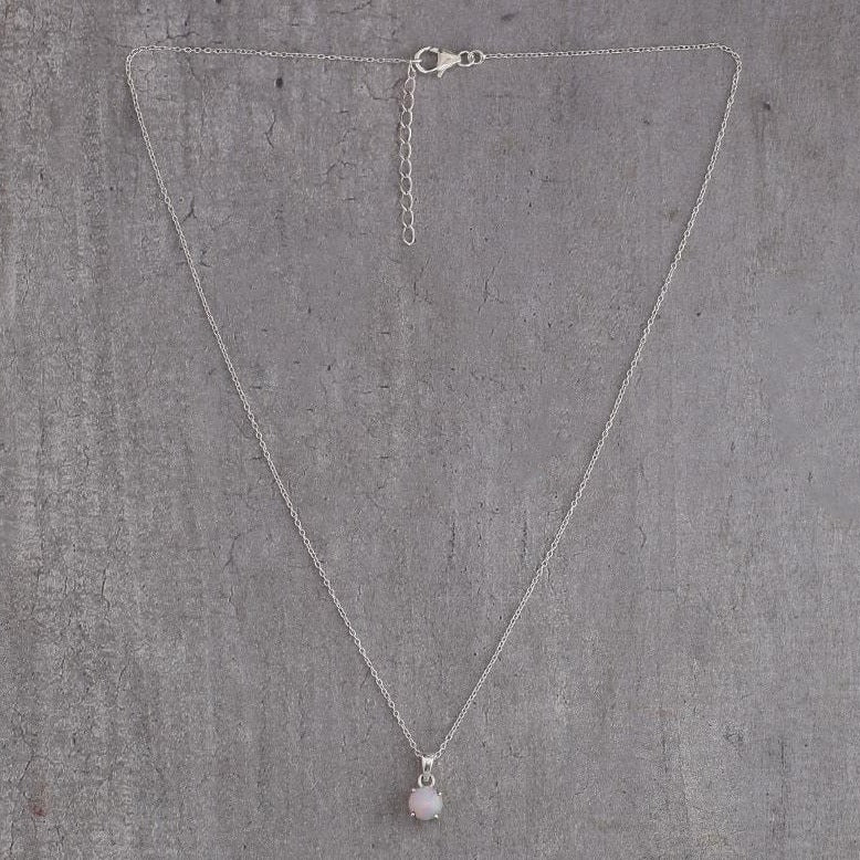 Front view of libra birthstone pendant