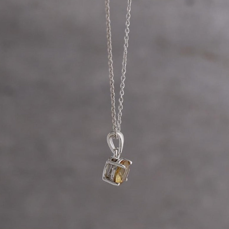 Scorpio yellow topaz birthstone pendant