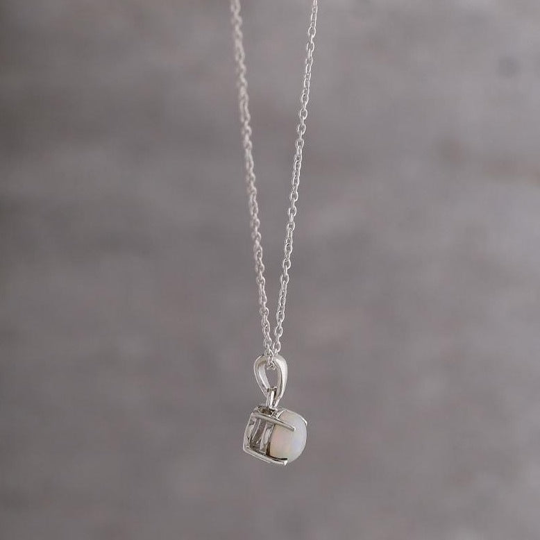 hanging view of libra birthstone neckpiece