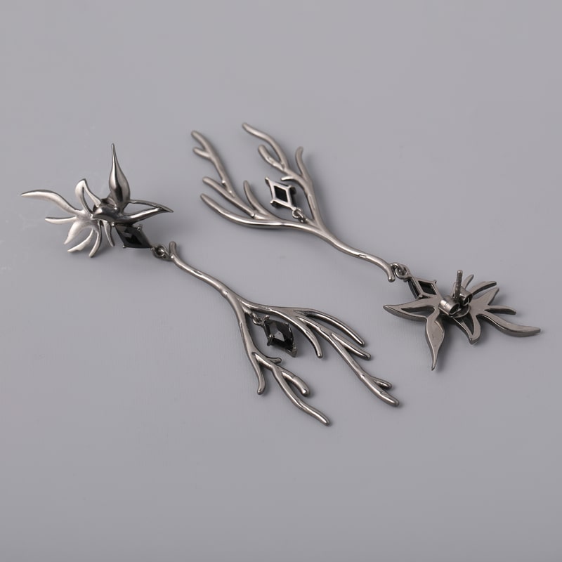 Pair of Dove - Dangler Earrings