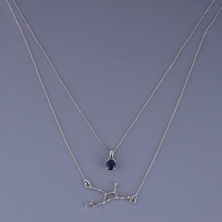 Zodiac virgo double layered neckpiece
