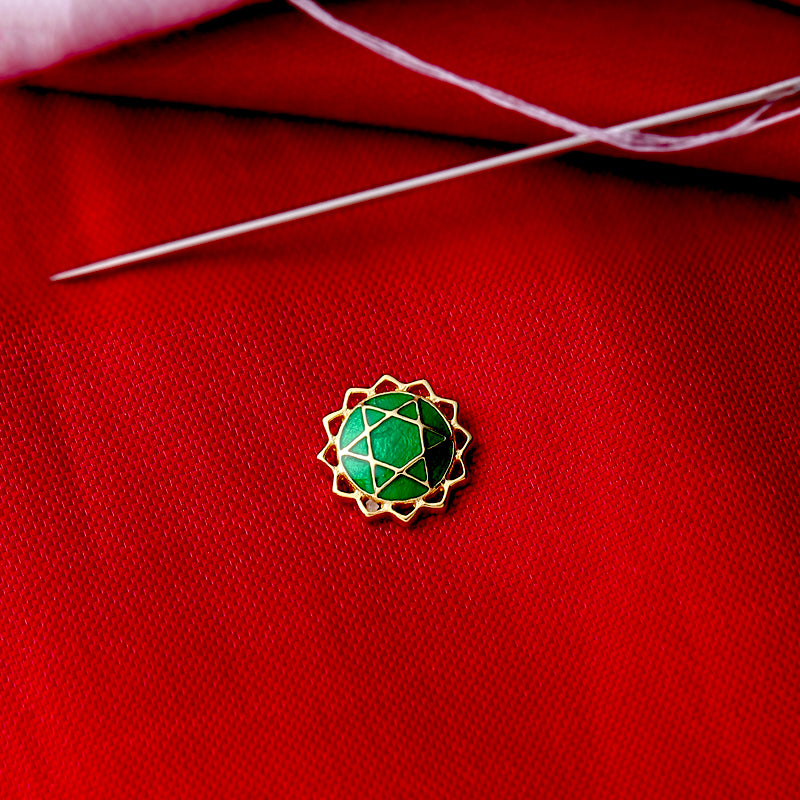micron gold plated button
