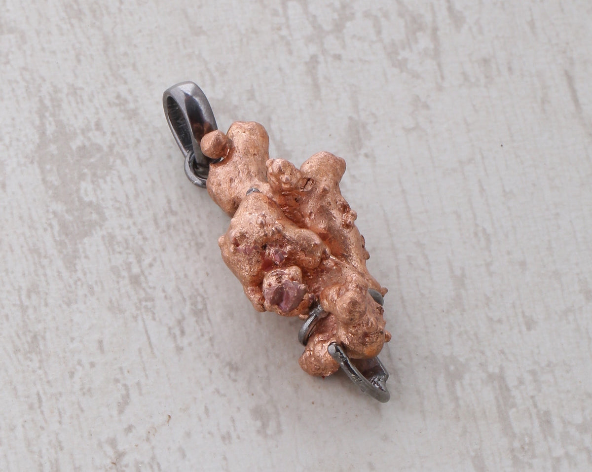 Copper nugget pendant