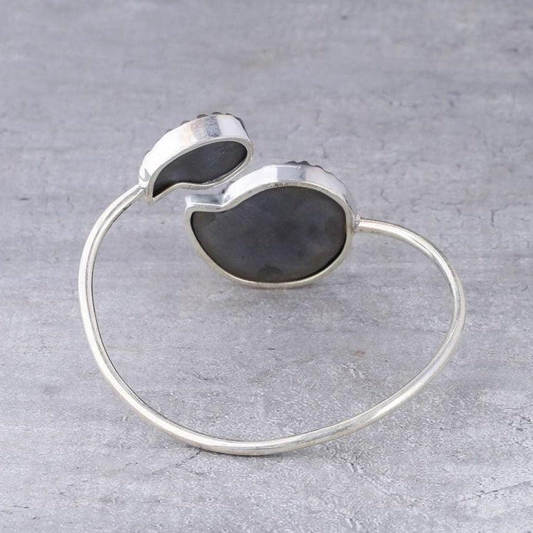 Pleuroceras Ammonite Spiral Bracelet - Sterling Silver Bracelet