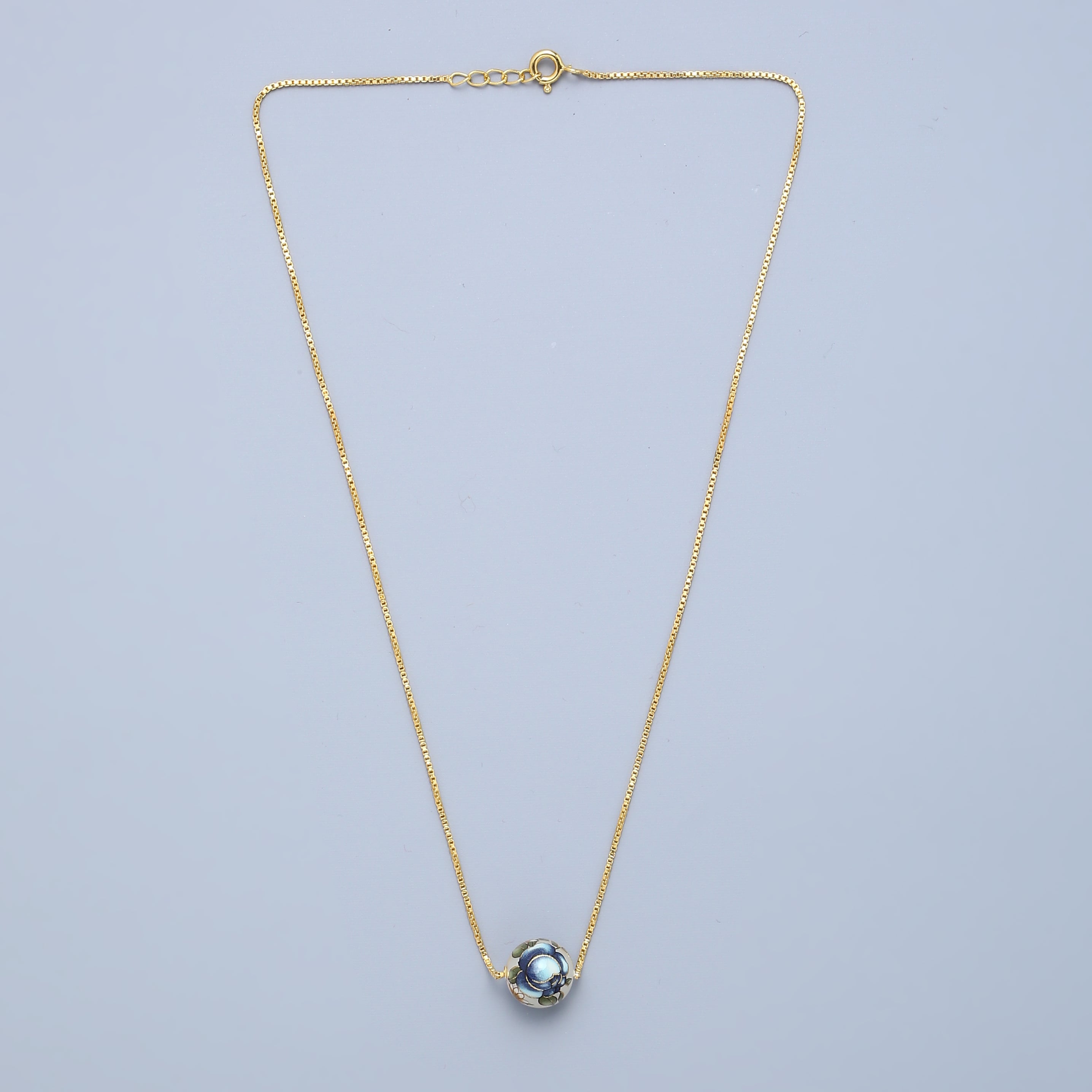 Solo Meenakari Pearl Necklace - Gold Plated