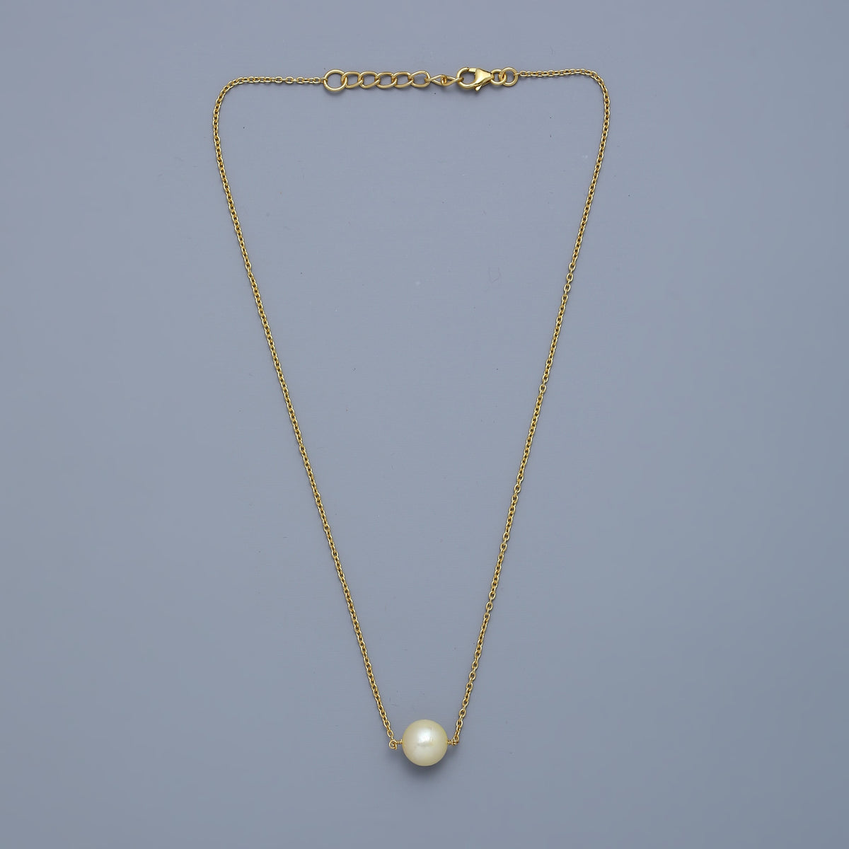 Solo Classic Pearl Necklace - Gold Plated