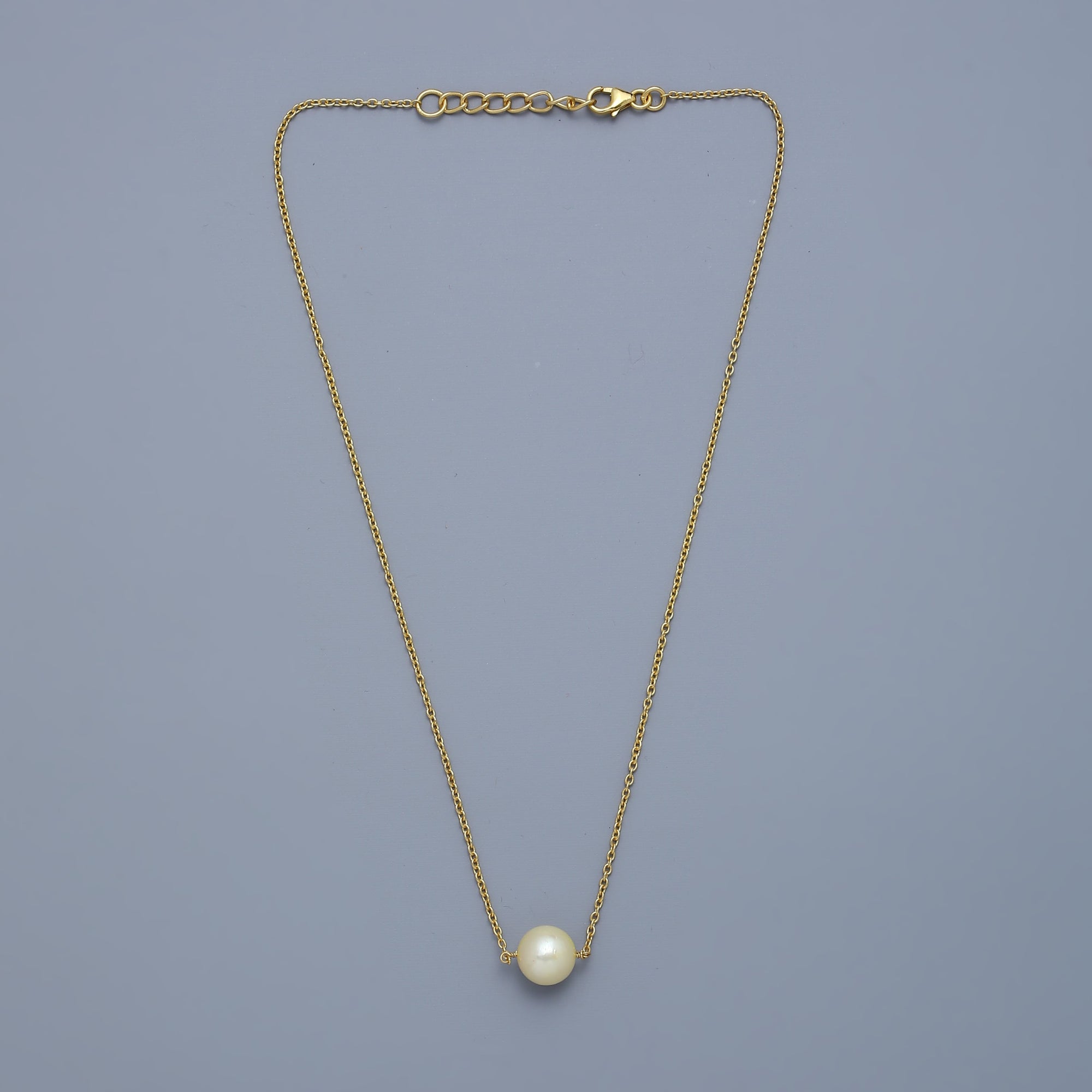 Solo Classic Pearl Necklace - Gold Plated