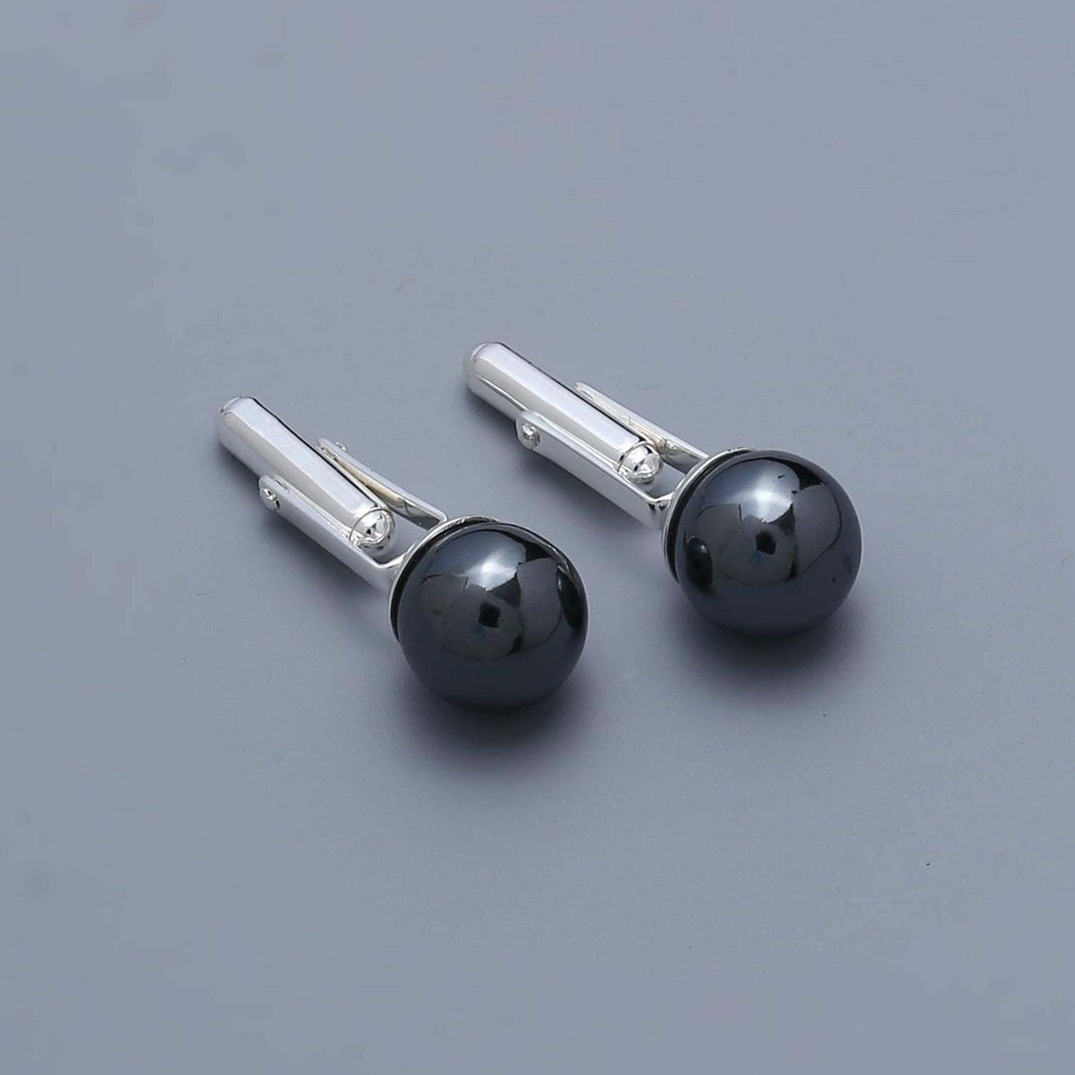 Hematite Stone Cufflinks For Men
