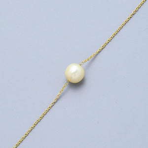 Single Real Pearl Bracelet - Gold Plated