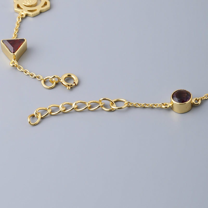Sterling silver with 1 micron gold plating