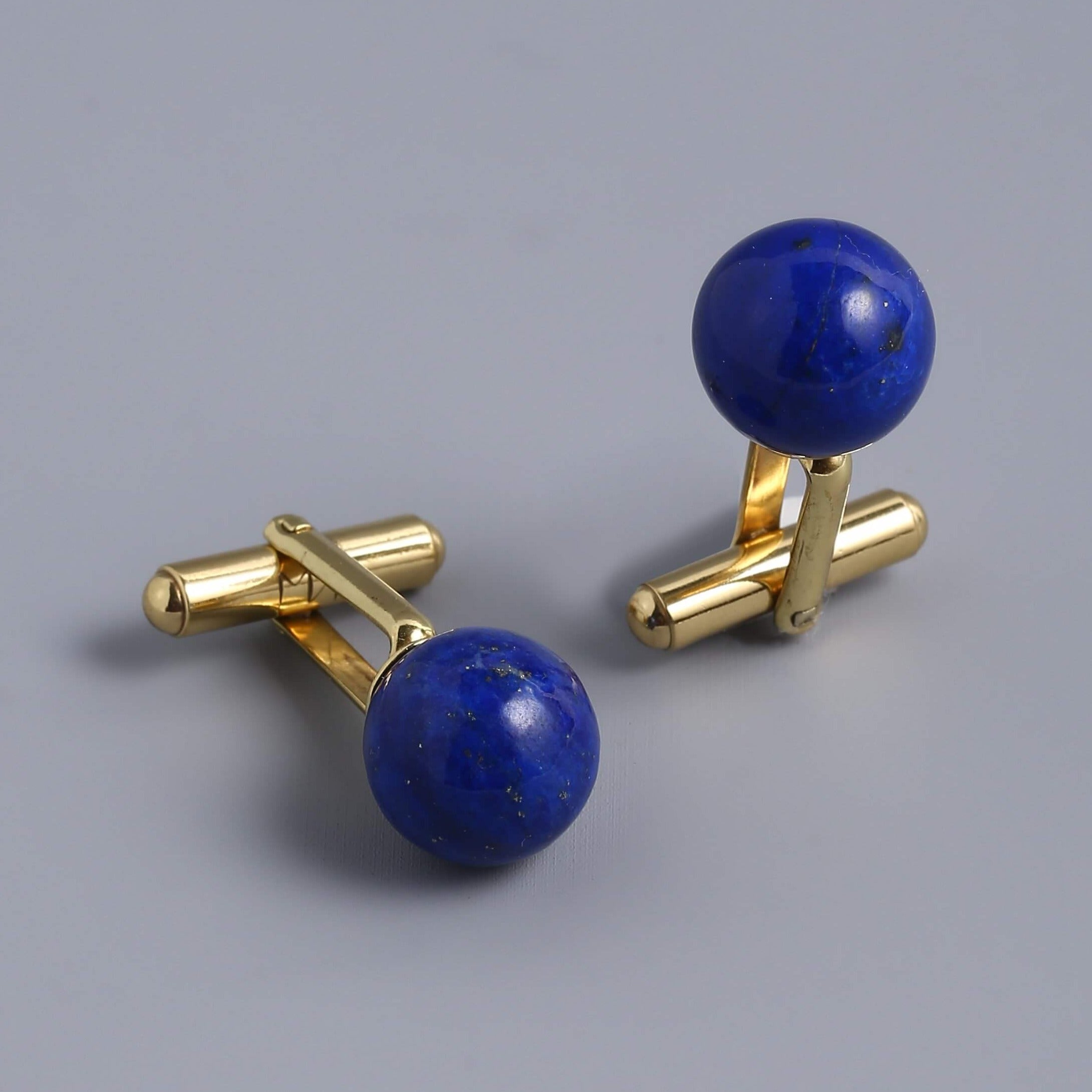 Blue Lapis Cufflinks For Him