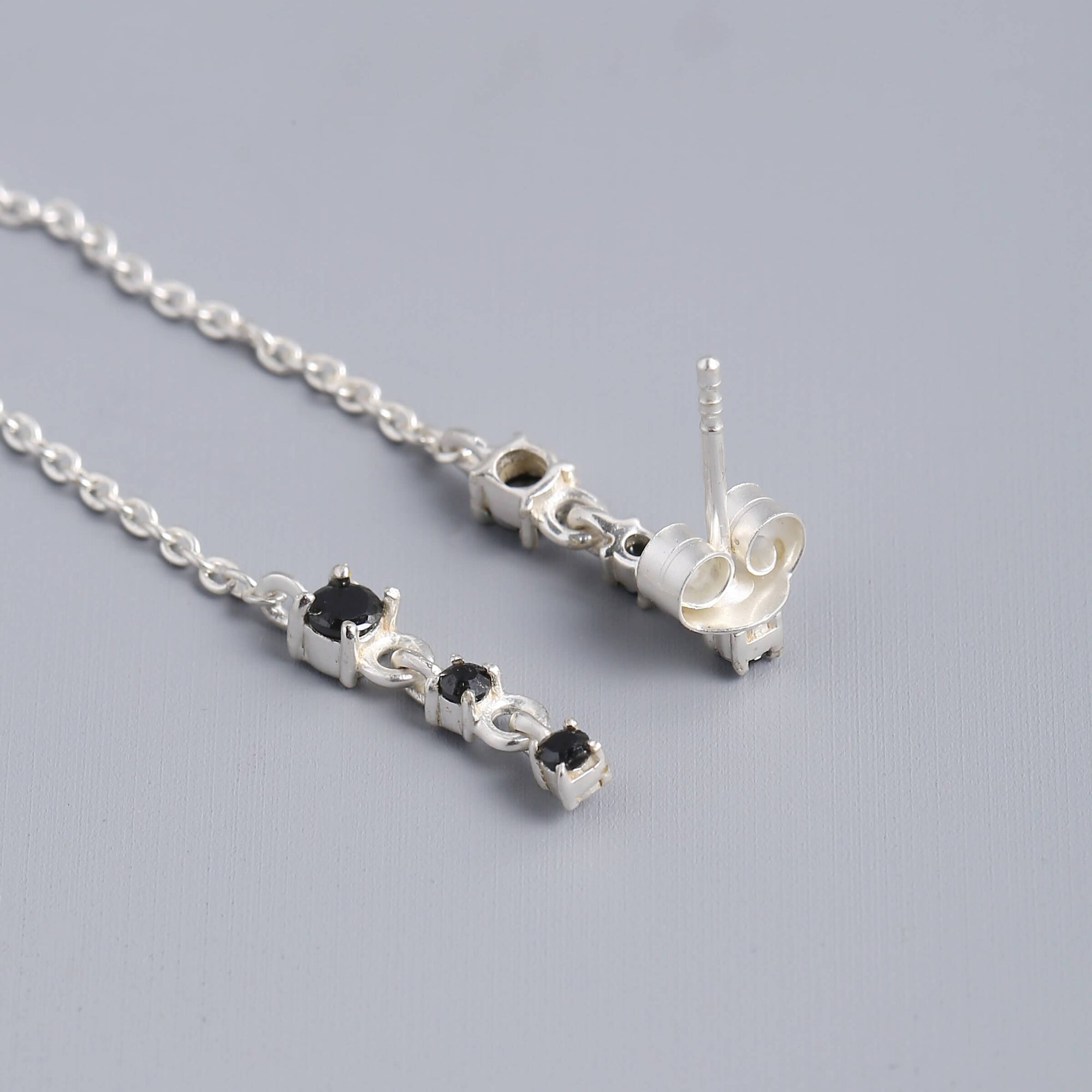 Black Onyx Stone Earrings