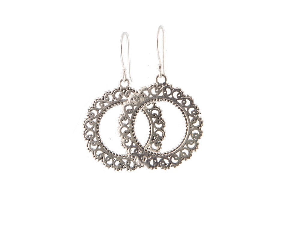Delicate darling hoops