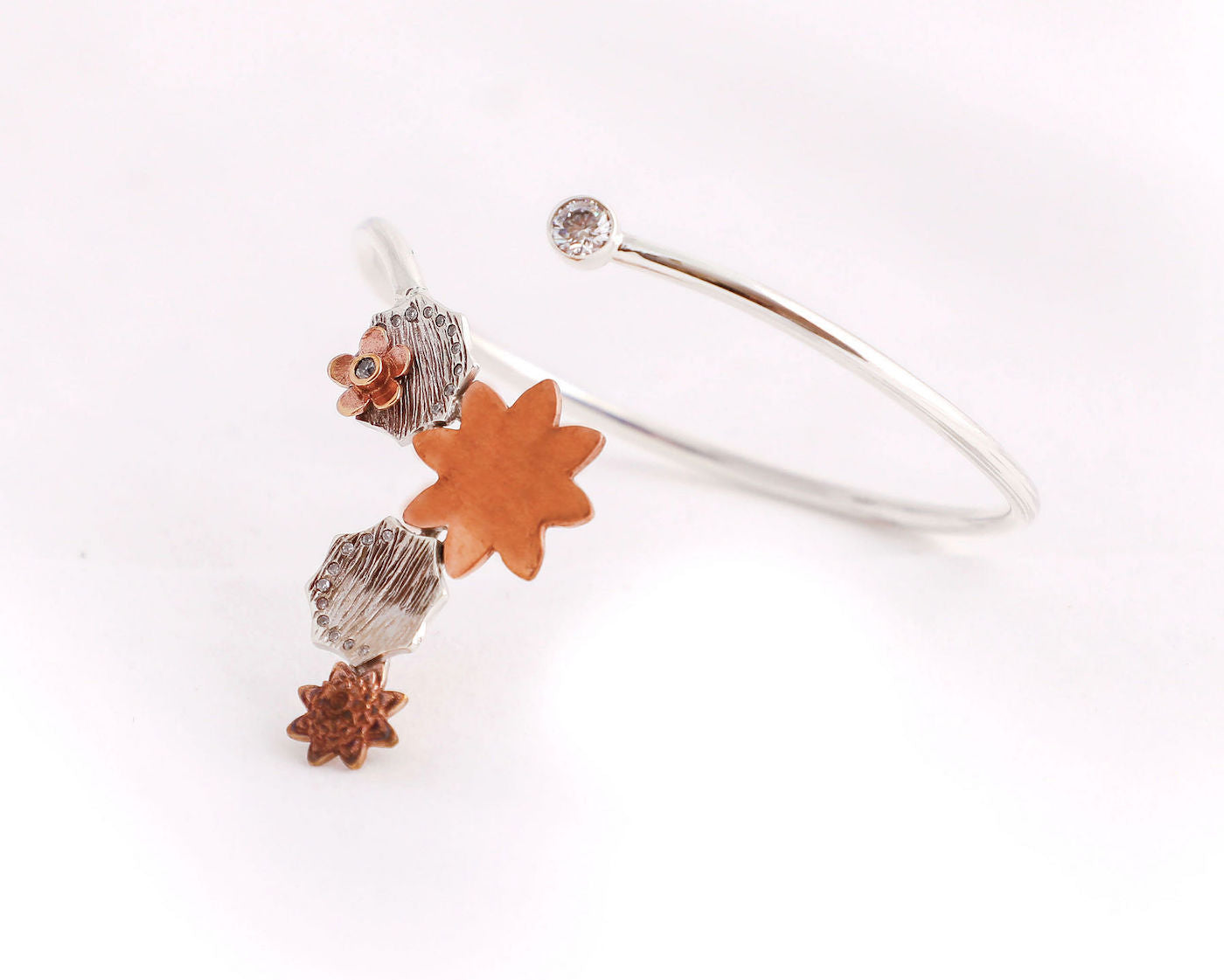 Mixed  metal cocktail cuff