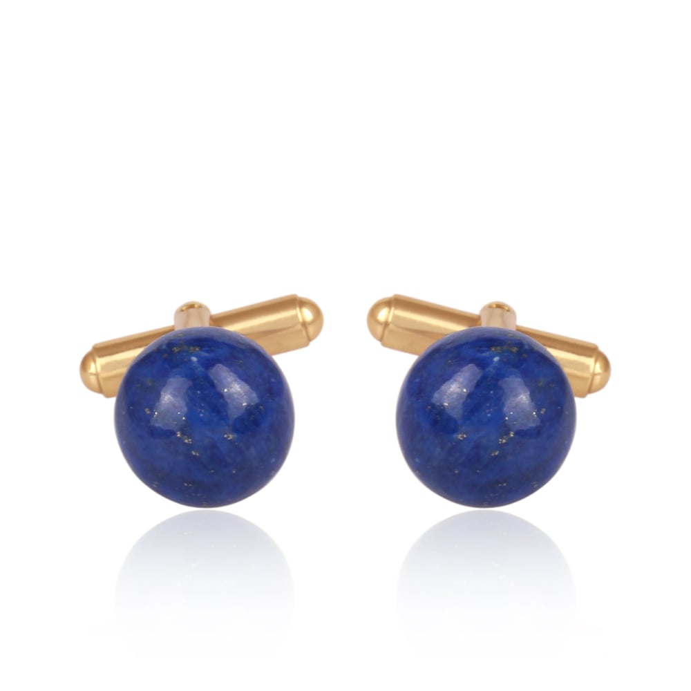 Golden Streaks at the Blue Lapis Beads