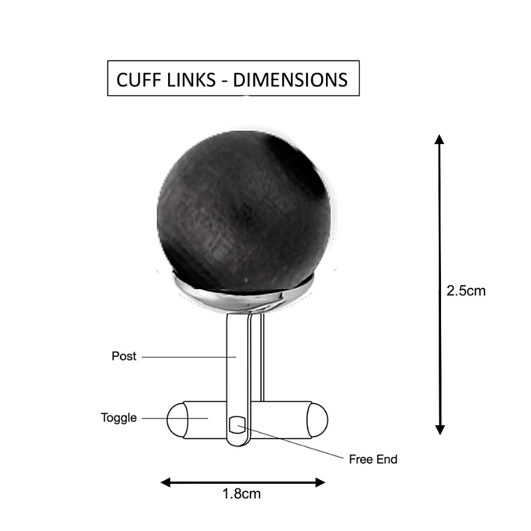 Cufflinks Dimensions