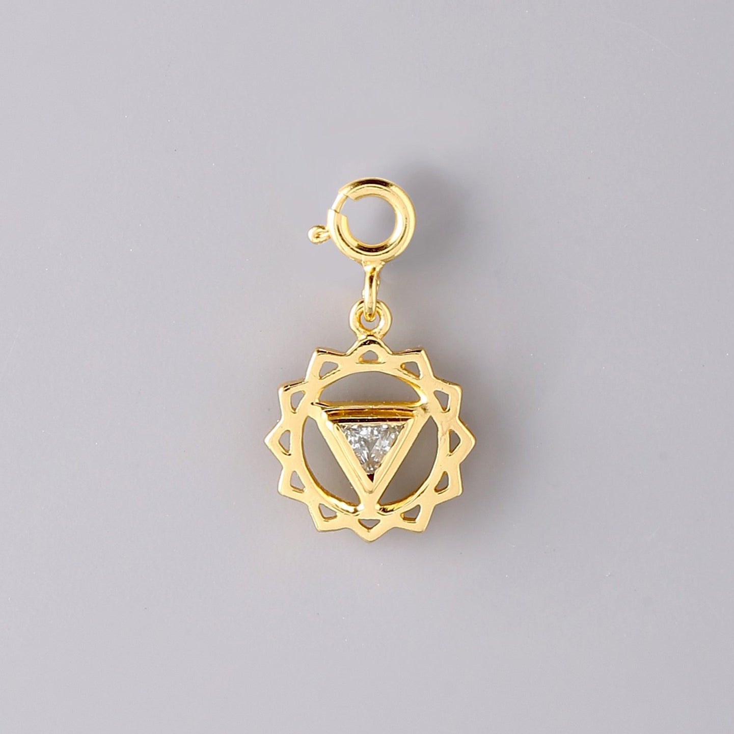 Vishuddha Chakra detachable gold charm