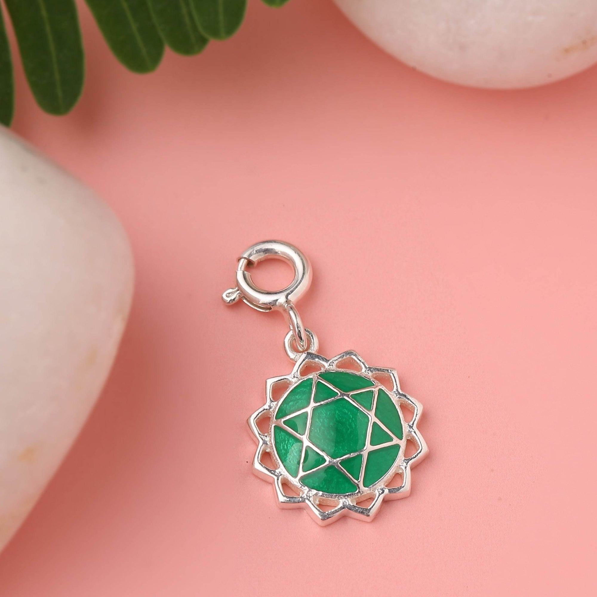 Anahata Chakra Detachable Jewelry Charm - Silver