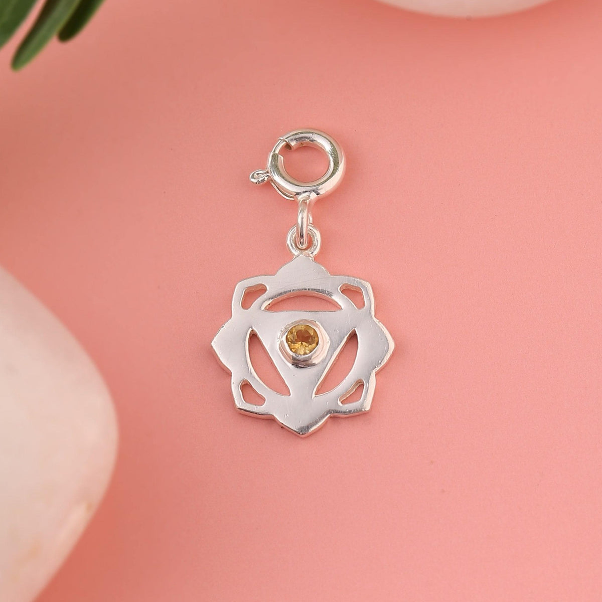 Manipura Chakra detachable charm made in 925 silver