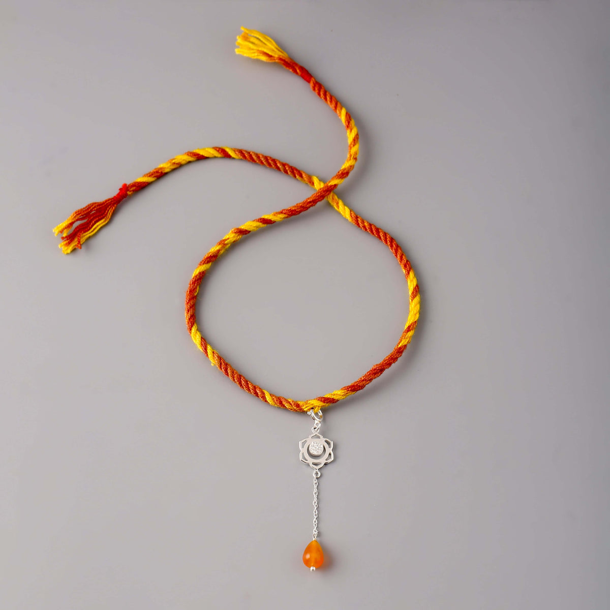 Silver Lumba for Bhabhi with Gemstone