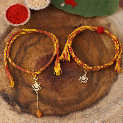 Swadhisthana Chakra 'Rakhi & Lumba' Set - Gold