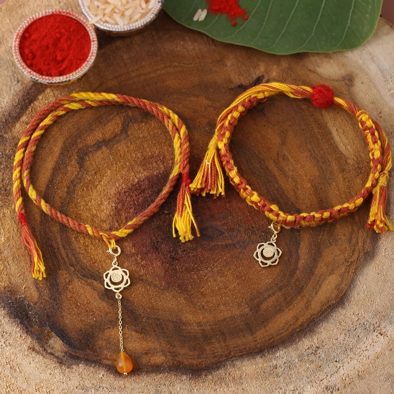Rakhi & Lumba Set 2 - Gold