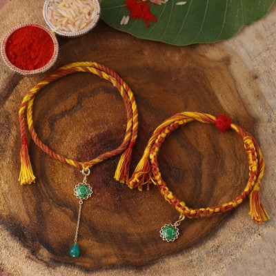 Anahata Chakra 'Rakhi & Lumba' Set - Gold