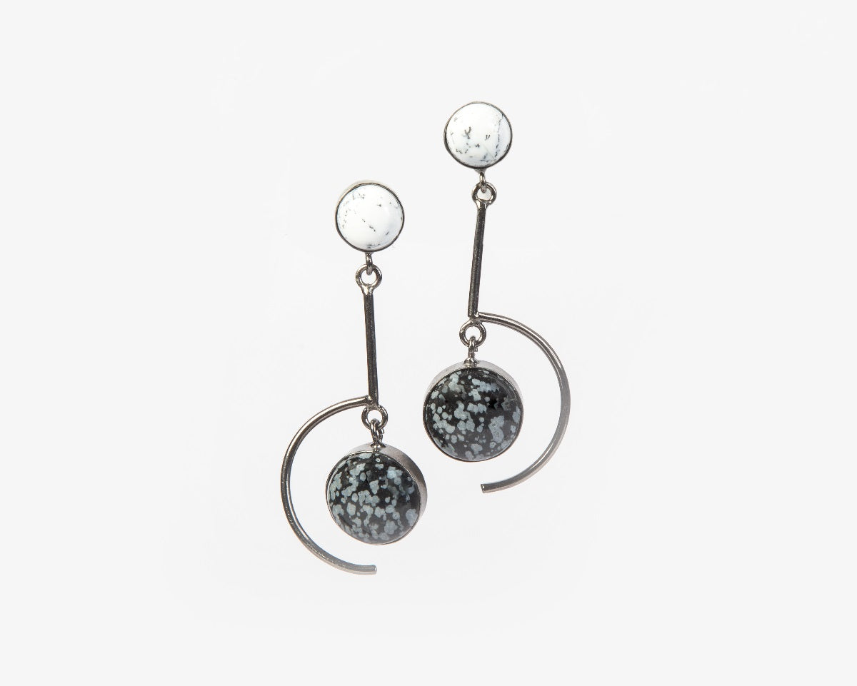 Monochrome danglers black