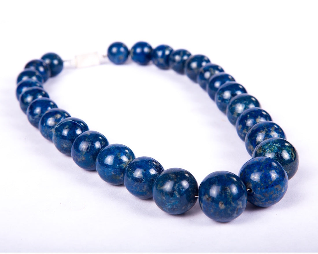 Beaded Riviere - Blue Lapis neckpiece