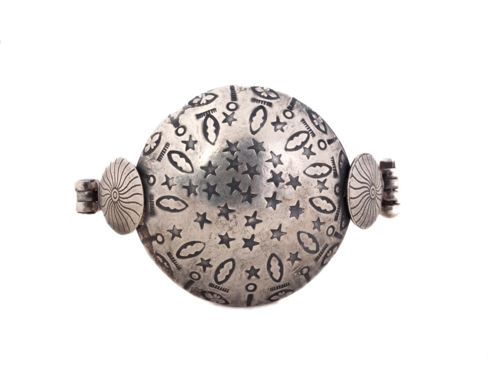 Oxidized silver bold bracelet