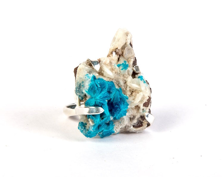 Blue Rossette Ring