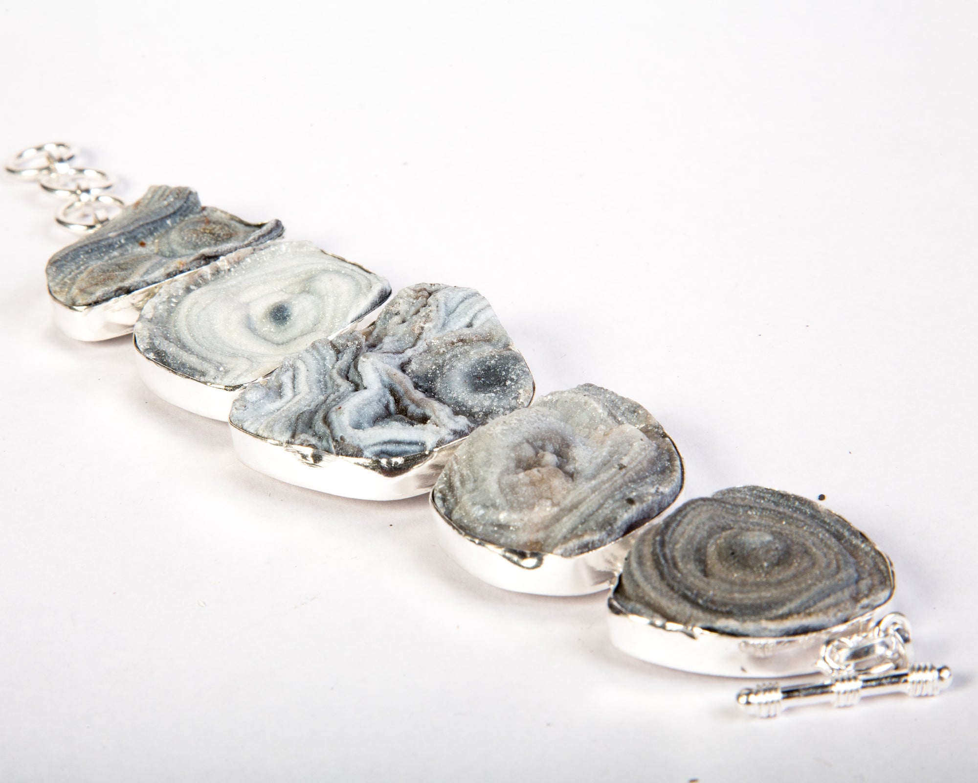 Mexican desert druzy stones bracelet