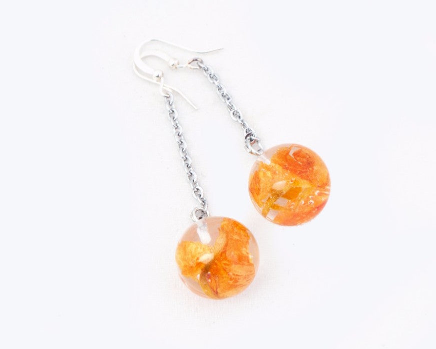 Orange & silver combo radiant sunshine drops