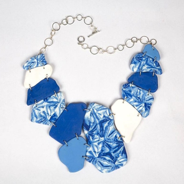 Shibori light weight neckpiece