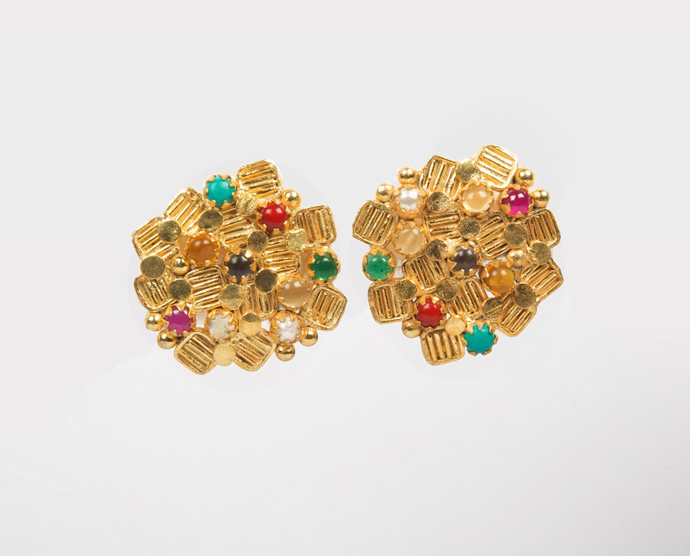 Navratan imitation earrings