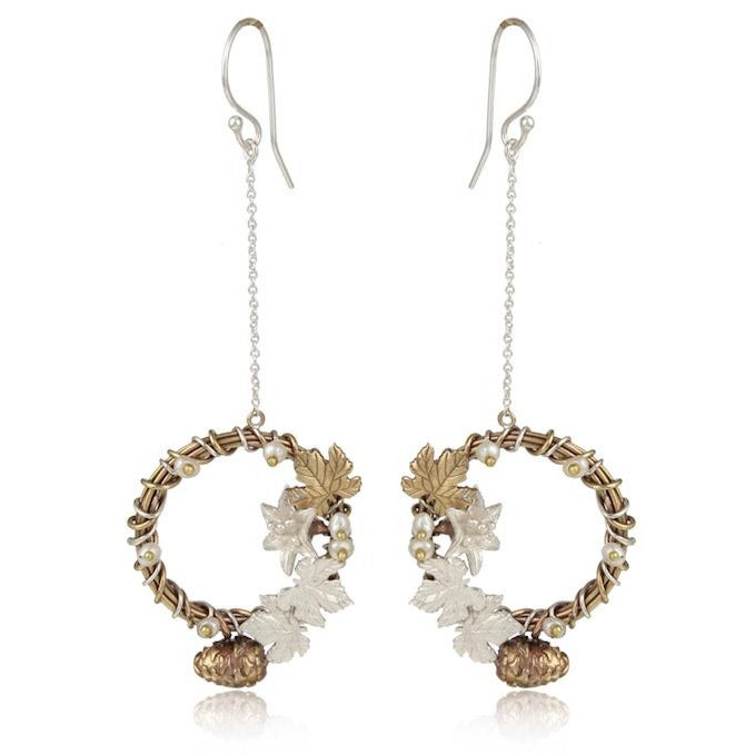 Wreath danglers with fish hooks