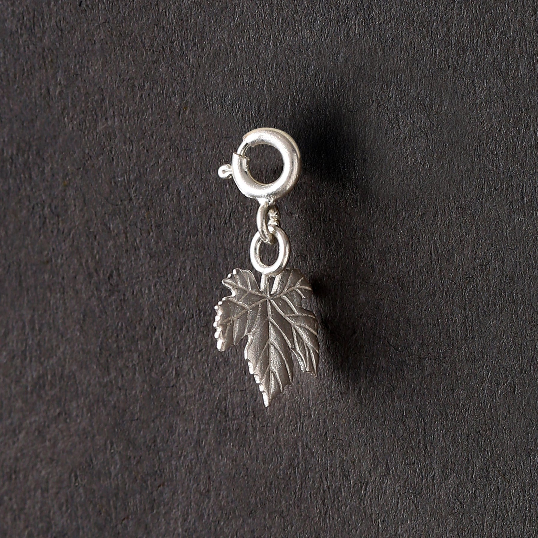 Pure silver Ivy Leaf detachable charm