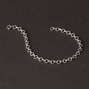 Bracelet without any charm. The charm can be detached when required