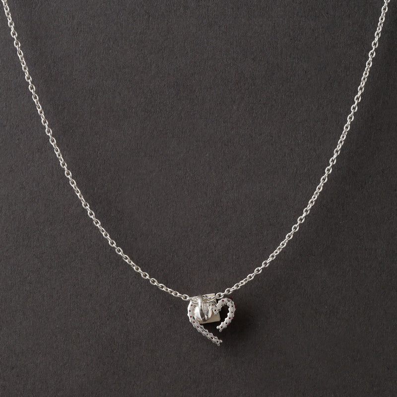 Heart Necklace Back View