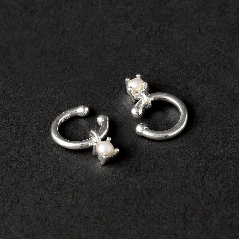 Helix earrings with Pearl